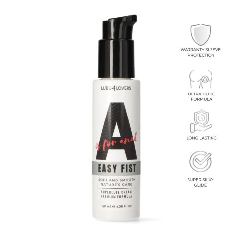 Kremowy lubrykant analny A is for Easy Fist Lube4lovers 120 ml Lube4lovers