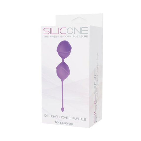 Kulki-PALLINE DELIGHT PUSSY LICHEE SILICONE PURPLE MSX Distribution S.r.l.