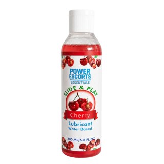 Power Escorts - DR08 - Cherry Water-Based Lubricant 200ml - Slide & Play Personal Lube POWER ESCORTS