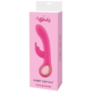 Wibrator-VIBRATORE RABBIT HANDY RISCALDANTE RABBIT GRIP HOT PINK MSX Distribution S.r.l.