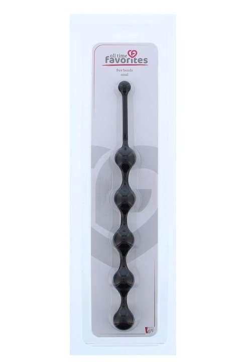 ALL TIME FAVORITES FIVE BEADS ANAL BLACK TONGA
