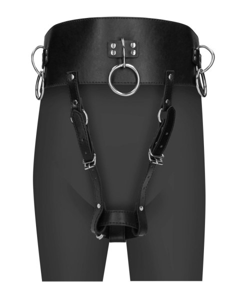 Belt with Vibrator Holder - Black SHOTS