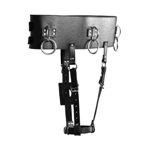 Belt with Vibrator Holder - Black SHOTS