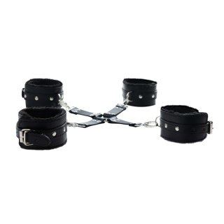 Black hogtie with comfy wrist and ankle cuffs Fantasy