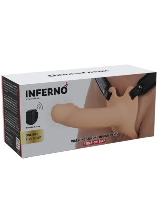 Hollow Penis Strapon Vibrating Silicone 16 cm SCALA