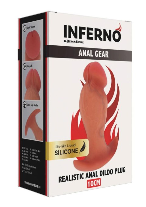 Realistyczny korek analny silikonowy Hidden Desire 10 cm Hidden Desire
