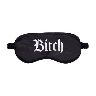 Bitch - Printed Satin Mask - Black Ouch!