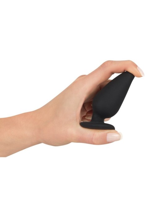Korek analny Heavy Black Velvets M czarny 8,9 cm Black Velvets