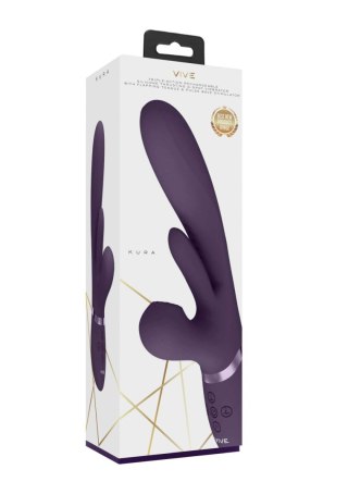 Kura - Thrusting G-Spot Vibrator with Flapping Tongue and Pulse Wave Stimulator SHOTS