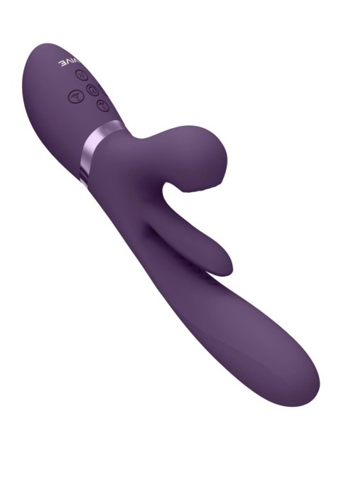 Kura - Thrusting G-Spot Vibrator with Flapping Tongue and Pulse Wave Stimulator SHOTS