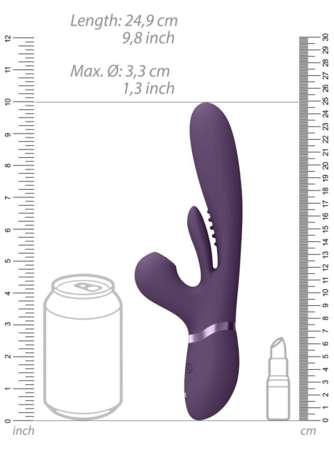 Kura - Thrusting G-Spot Vibrator with Flapping Tongue and Pulse Wave Stimulator SHOTS