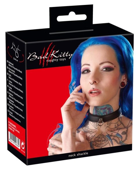 Obroża bondage Bad Kitty czarna z pierścieniem Bad Kitty