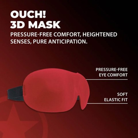 Opaska na oczy 3D Ouch! czerwona Ouch!