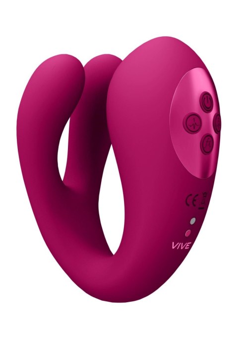 Yoko - Triple Action Vibrator Dual Prongs with Clitoral Pulse Wave SHOTS