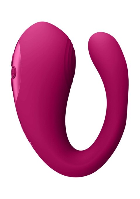 Yoko - Triple Action Vibrator Dual Prongs with Clitoral Pulse Wave SHOTS