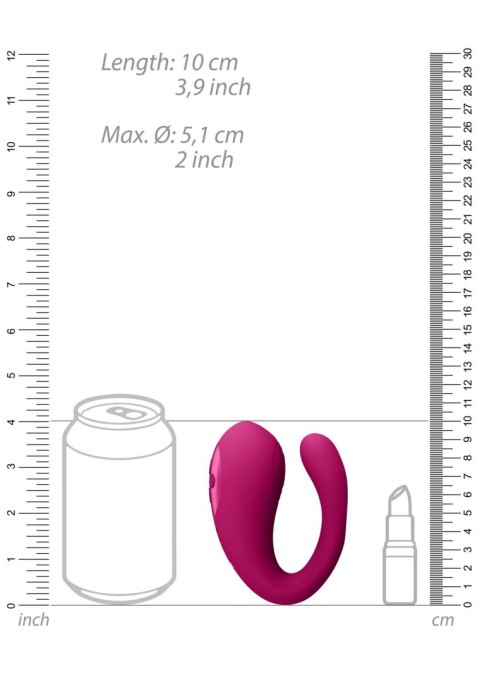 Yoko - Triple Action Vibrator Dual Prongs with Clitoral Pulse Wave SHOTS