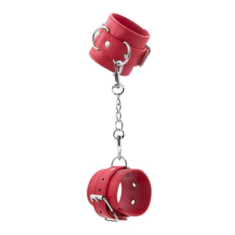 BONDAGE LOVE LEATHER HANDCUFFS CRUSHIOUS RED Crushious - Lunyvan S.L.