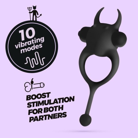 CRUSHIOUS DAEMON VIBRATING COCKRING BLACK Crushious
