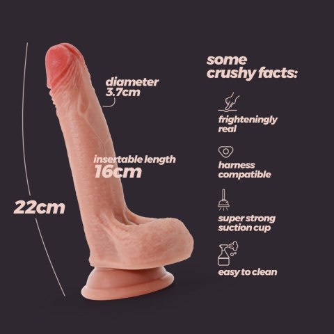 CRUSHIOUS INVIKTUS 8 LIQUID SILICONE DILDO FLESH Crushious - Lunyvan S.L.