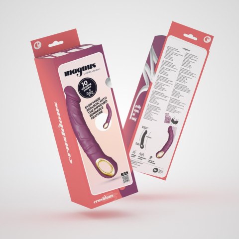 CRUSHIOUS MAGNUS BEND FLEXIBLE VIBRATOR PURPLE Crushious - Lunyvan S.L.