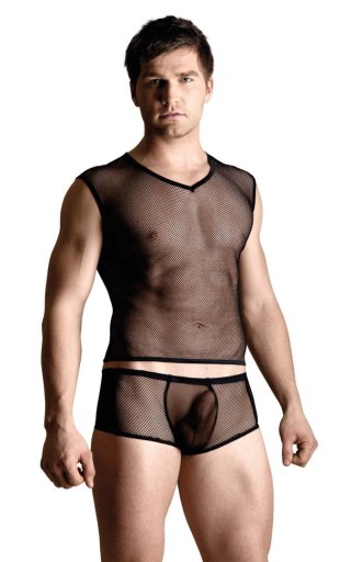 Net set - shirt and thong - black XL Softline - Boys of Toys Sp. z. o.o.