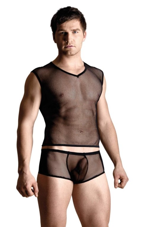 Net set - shirt and thong - black XL Softline - Boys of Toys Sp. z. o.o.