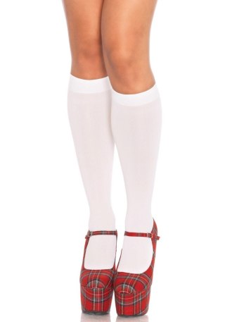 Nylon Knee Highs White SCALA