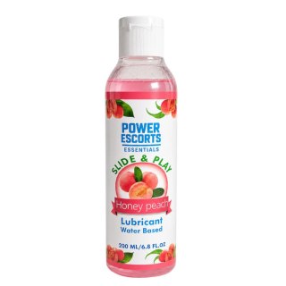 Power Escorts - DR11 - Honey Peach Water-Based Lubricant 200ml - Slide & Play Personal Lube POWER ESCORTS