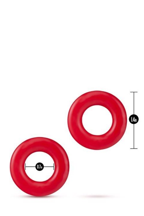 STAY HARD DONUT RINGS RED Blush