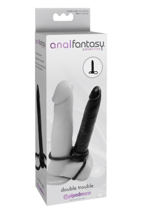 ANAL FANTASY COLLECTION DOUBLE TROUBLE BLACK TONGA