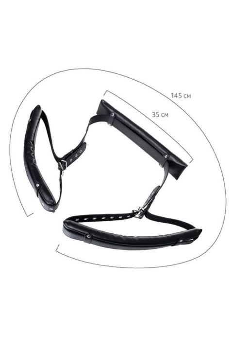 Anonymo fixing sling, PU leather, black, 145 cm TOYFA - Boys of Toys Sp. z o.o. (dystrybutor)
