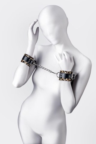 Anonymo handcuffs, PU leather, print, 19.5 cm TOYFA - Boys of Toys Sp. z o.o. (dystrybutor)