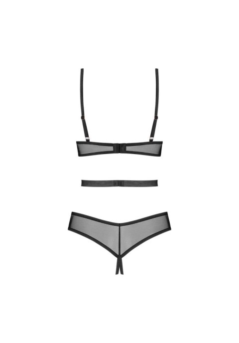 Body erotyczne otwarte Obsessive Euridia czarne M/L Obsessive