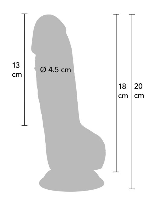Realistic Dildo PVC 18 cm SCALA