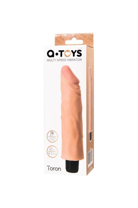 A-TOYS, Realistic vibrator, TPE, Multi-speed, 19 cm Toyfa