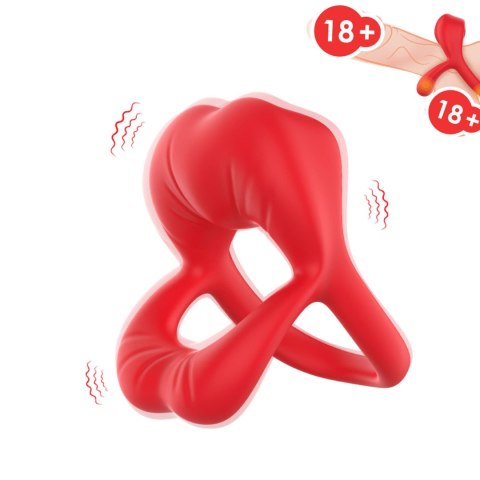 Big Mouth Red 9 vibration function B - Series Joy