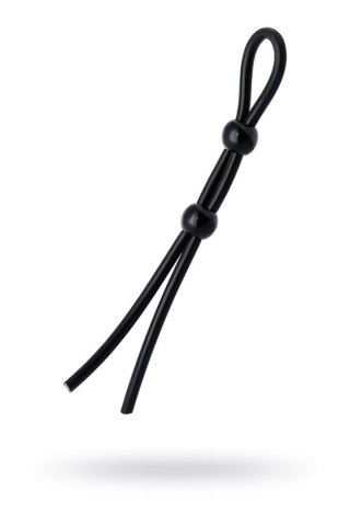 Lasso on the penis A-toys by TOYFA with two beads, silicone, black, 19.5 cm TOYFA - Boys of Toys Sp. z o.o. (dystrybutor)