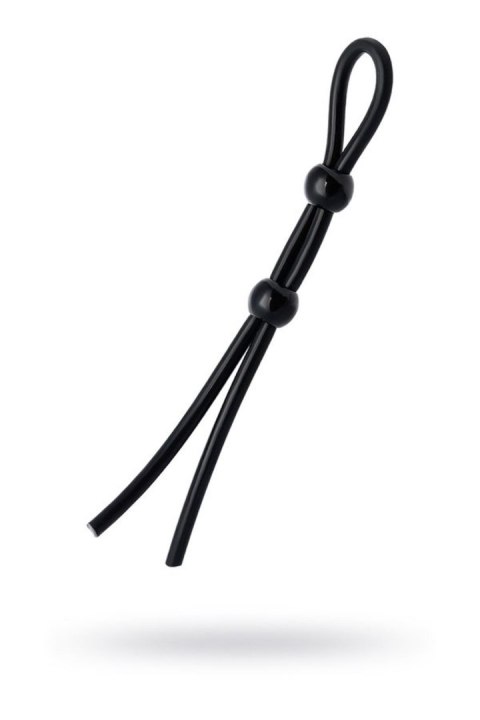 Lasso on the penis A-toys by TOYFA with two beads, silicone, black, 19.5 cm TOYFA - Boys of Toys Sp. z o.o. (dystrybutor)
