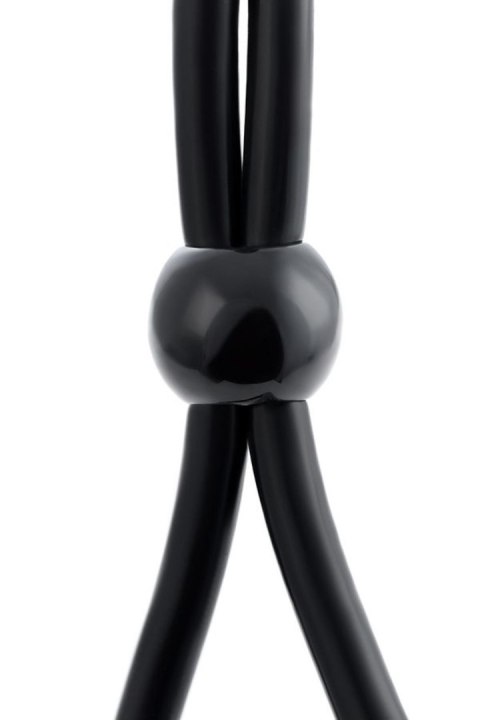 Lasso on the penis A-toys by TOYFA with two beads, silicone, black, 19.5 cm TOYFA - Boys of Toys Sp. z o.o. (dystrybutor)
