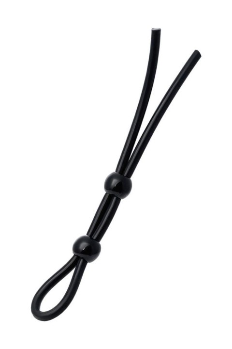 Lasso on the penis A-toys by TOYFA with two beads, silicone, black, 19.5 cm TOYFA - Boys of Toys Sp. z o.o. (dystrybutor)