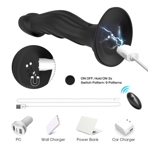 Optimus Black, 9 vibration functions, Remote control B - Series Joy