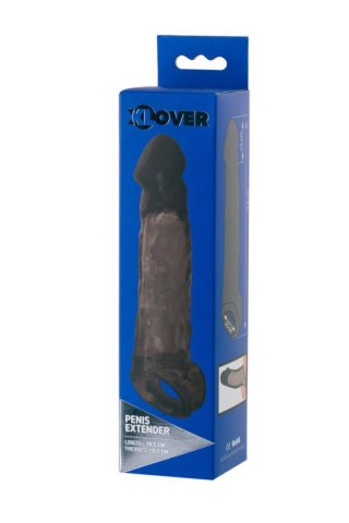 Sleeve ToyFa Xlover, to increase size, TPE, black,transparent , 19,5 cm TOYFA - Boys of Toys Sp. z o.o. (dystrybutor)