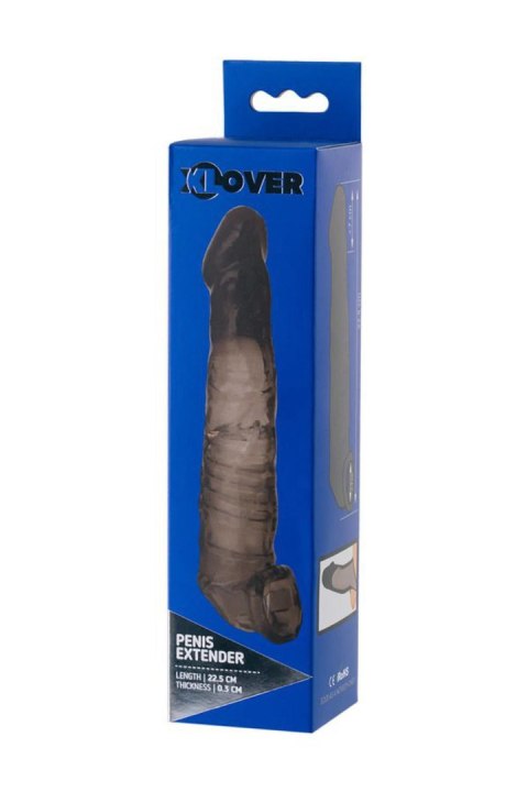Sleeve ToyFa Xlover, to increase size, TPE, black,transparent , 22,5 cm TOYFA - Boys of Toys Sp. z o.o. (dystrybutor)