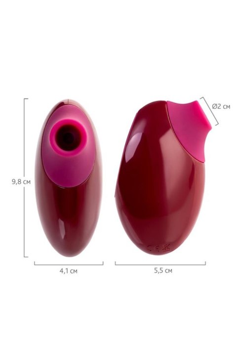 TOYFA A-Toys Myrty Clitoral Vacuum Stimulator, burgundy, 9.8 cm A-Toys