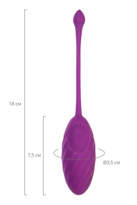 Vibrating egg A-Toys Purr, silicone, purple, 18 cm TOYFA - Boys of Toys Sp. z o.o. (dystrybutor)