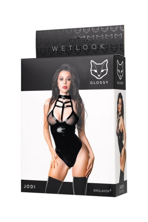 Wetlook body Jodi - black L GLOSSY - Boys of Toys Sp. z o.o. (dystrybutor)
