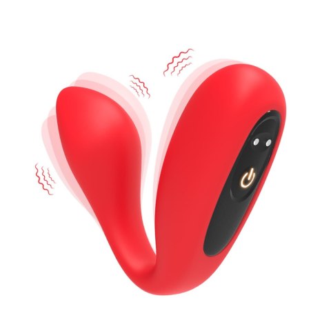 Wibrator Ultrasonic Wave silikonowy czerwony USB B - Series Joy