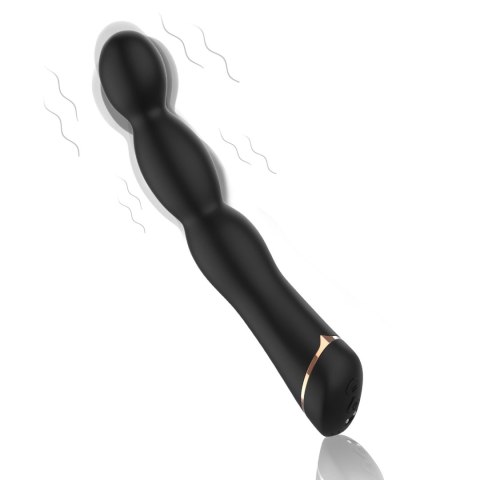 Wibrator analny Laband Black silikonowy 9 funkcji USB 21 cm B - Series Joy