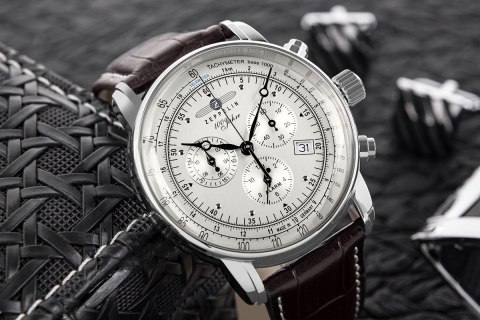 Zegarek Męski ZEPPELIN 100 Yahre 7680-1 + BOX Zeppelin
