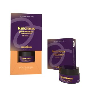 CRUSHIOUS LUSCIOUS MASSAGE CANDLE WITH PHEROMONES AND SENSUAL AROMA 20ML Crushious - Lunyvan S.L.